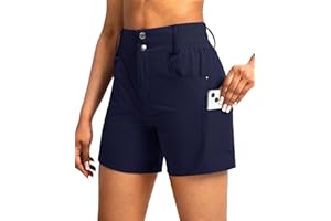 Viodia Women's 5" Hiking Golf Shorts with Pockets High Waist Stretch Cargo Short Shorts for Women Casual Summer
