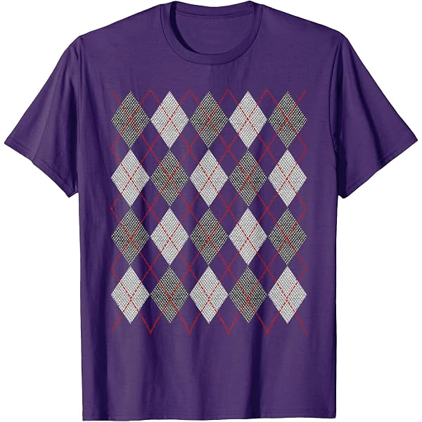 Amazon.com: Retro Argyle Rockabilly T-Shirt T-Shirt : Clothing