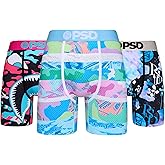PSD Underwear Mens Boxer Briefs - Camo Print, Standard Length Packs and Singles, Soft & Breathable Boxer Briefs for Men