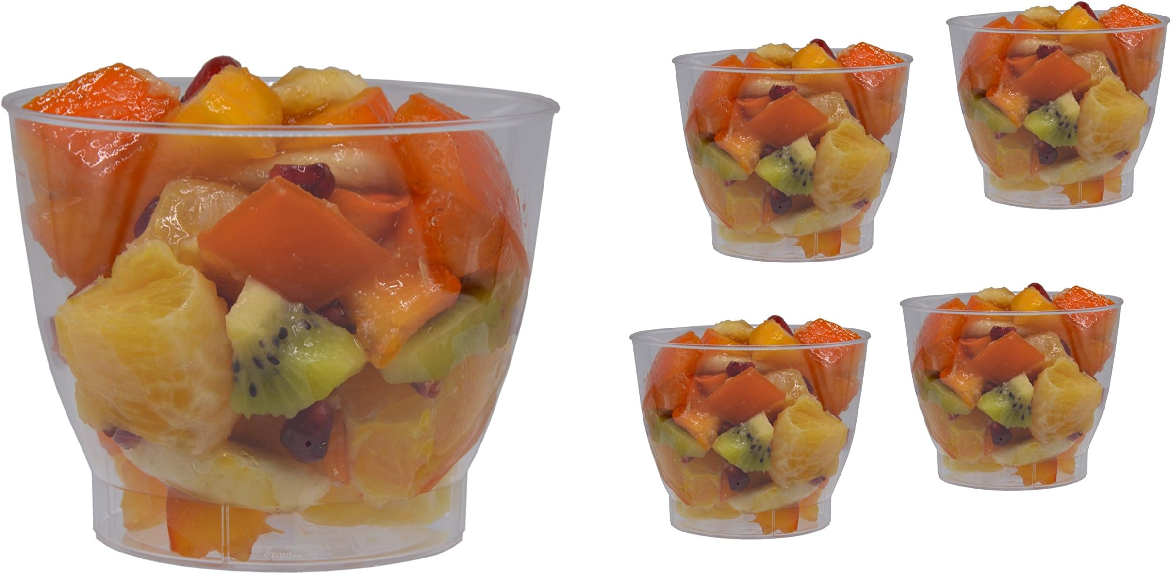 75x 250 ml Dessert Cup, Disposable “Cool Cup” Made of PS Dessert Cup, Dessert Bowl Ice Cream Cup / Exclusive offer of the Brand EVENTpac