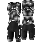 SLS3 Triathlon Suits Mens - Pro Sleeveless Trisuit Men for Peak Performance | Pro-Grade Tri Suit Men with Quick-Dry Compression, Ergonomic Low-Profile Bike Pad, Large Back Pocket &amp; Max Arm Mobility