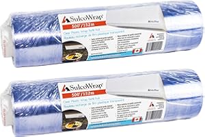 2 Pack of 500 ft Premium Clear Food Wrap - SulcoWrap