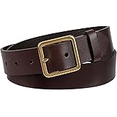 Levi's womens Casual Leather Belt With Square Buckle – Stylish Jeans & Dress Belt (Regular & Plus Sizes)