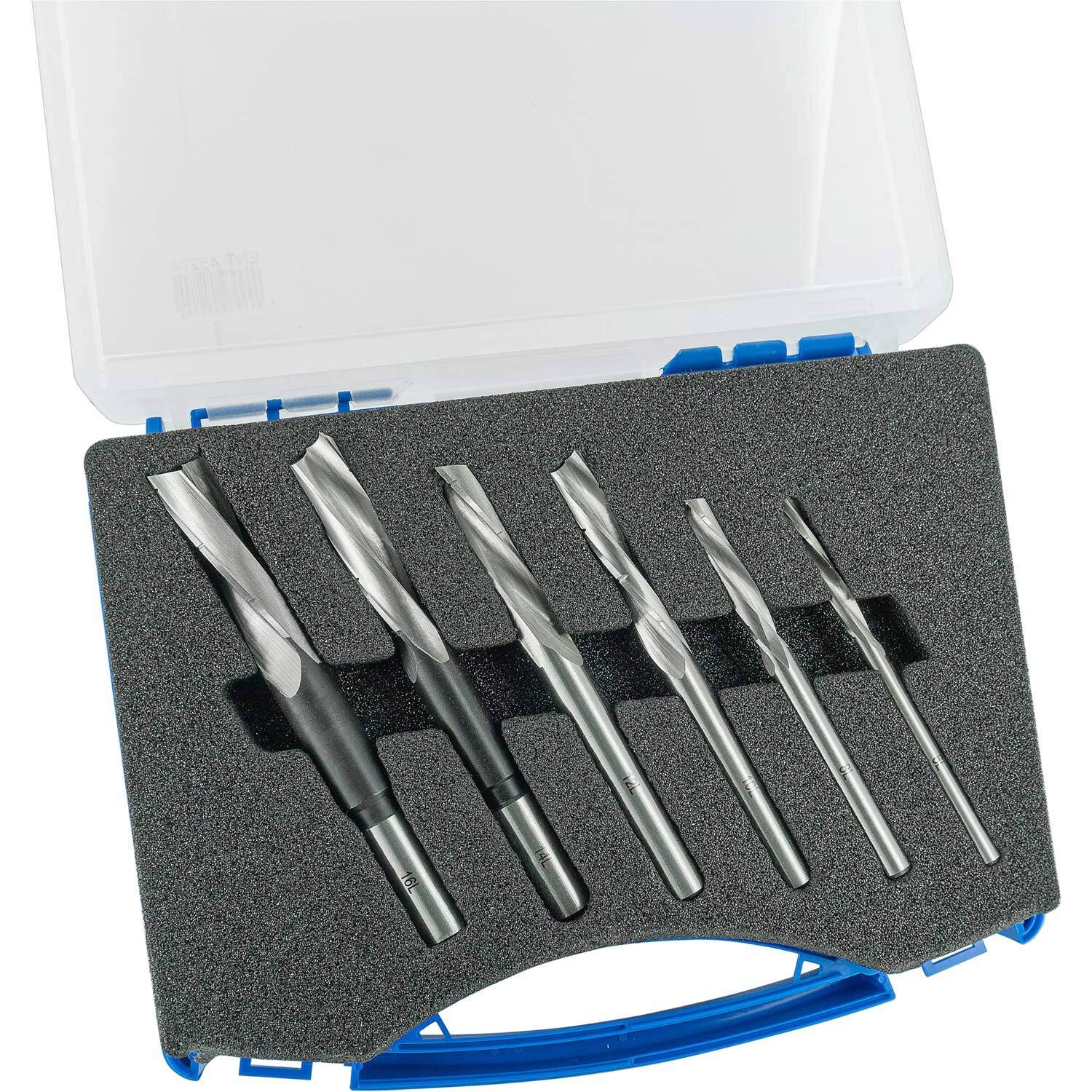 ENT 45274 Slot Mortise Bit Set 6 pcs. CS Diameter (D) 6-8-10-12-14-16 mm, left, twisted version