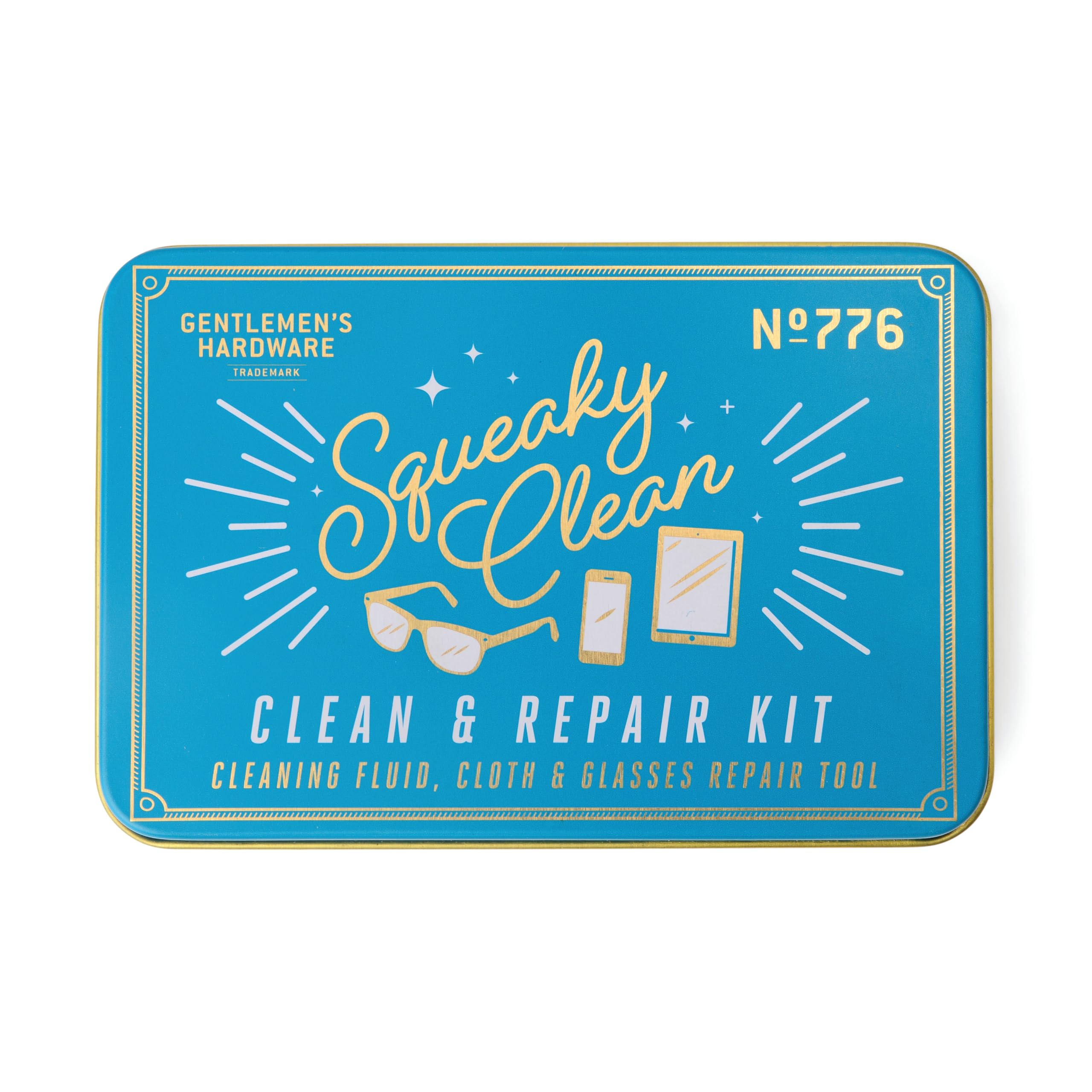 Gentlemen's Hardware Lens and Screens Clean and Repair Kit, 3-Piece, Squeaky Clean