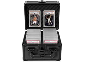 OUUTMEE Graded Card Case - Aluminum Alloy Graded Card Storage Box Compatible with 40 Card Slabs, Sports Trading Card Case Fits PSA, CSG, BGS