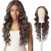 Sensationnel Butta Lace Wigs - Unit 32 Extra Wide 5 Inch Deep Parting Synthetic Preplucked Hairline Glueless Lacefront (1B OF
