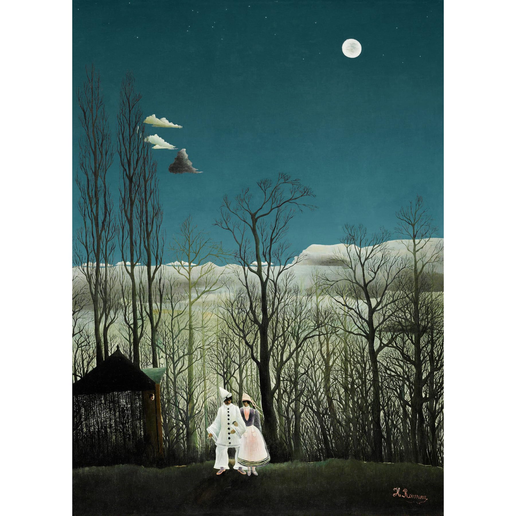 Henri Julien Felix Rousseau French Carnival Evening Large Art Print Poster Wall Decor Premium Mural