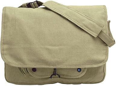 plain canvas messenger bag