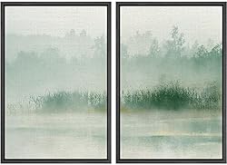 MUDECOR Framed Canvas Print Wall Art Set Monochrome