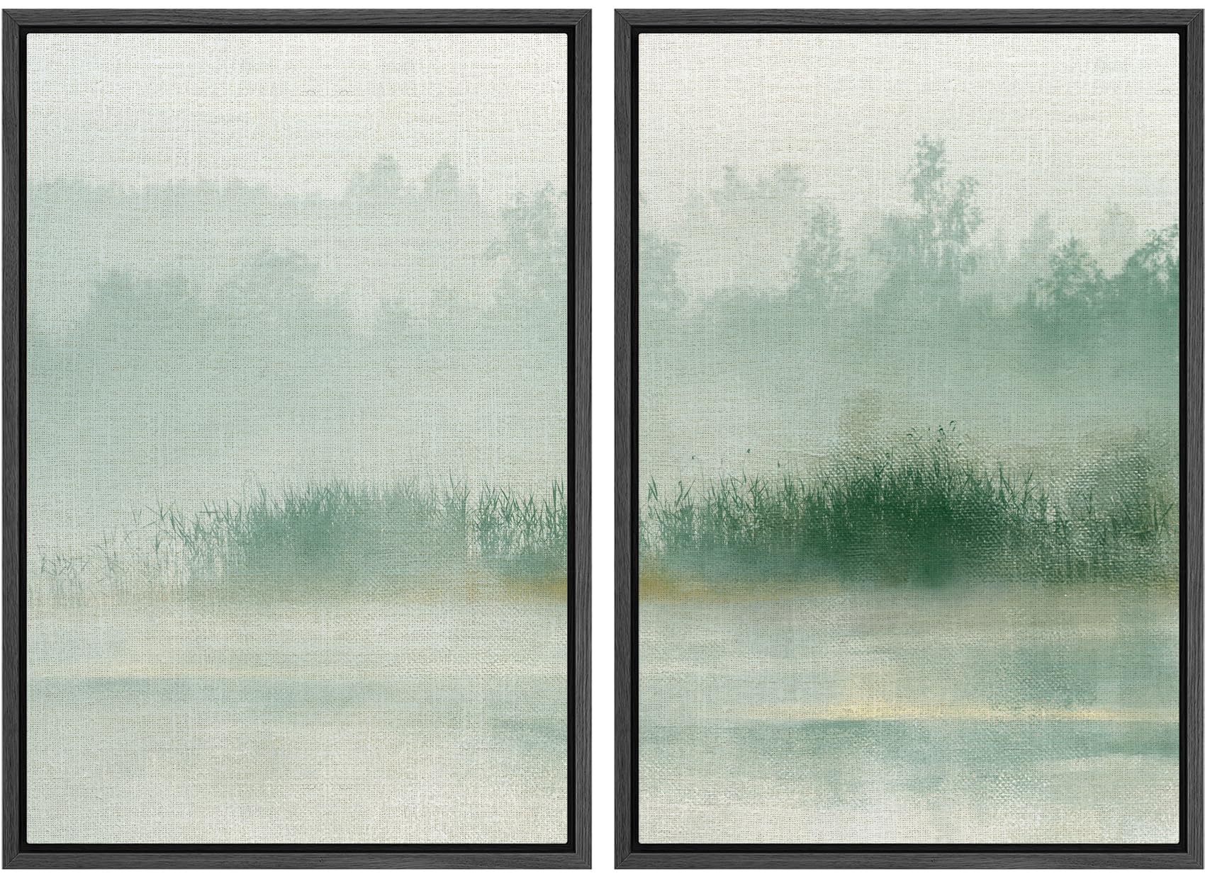 MUDECOR Framed Canvas Print Wall Art Set Monochrome