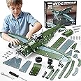 Geangvn Metal Model Airplane Building Toys for Ages 8-13 14 and Up, 285pcs Plane Stem Toys for Boys Age 8-12, Assembly Jet Kits for Kids 8-10, Birthday for 9 10 11 Year Old Boys Adults