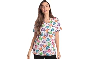 Just Love Womens Holiday Scrub Tops