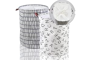 2 Pack 19.7" Foldable Laundry Basket with Lid, Collapsible Laundry Hamper Large, Laundry Bin Washing Baskets for Laundry, Clo