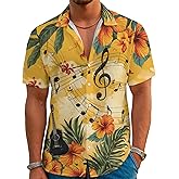 Colonghsou Mens Hawaiian Shirt Funny Beach Shirts for Men Button Down Short Sleeve Aloha Clothing Outfits