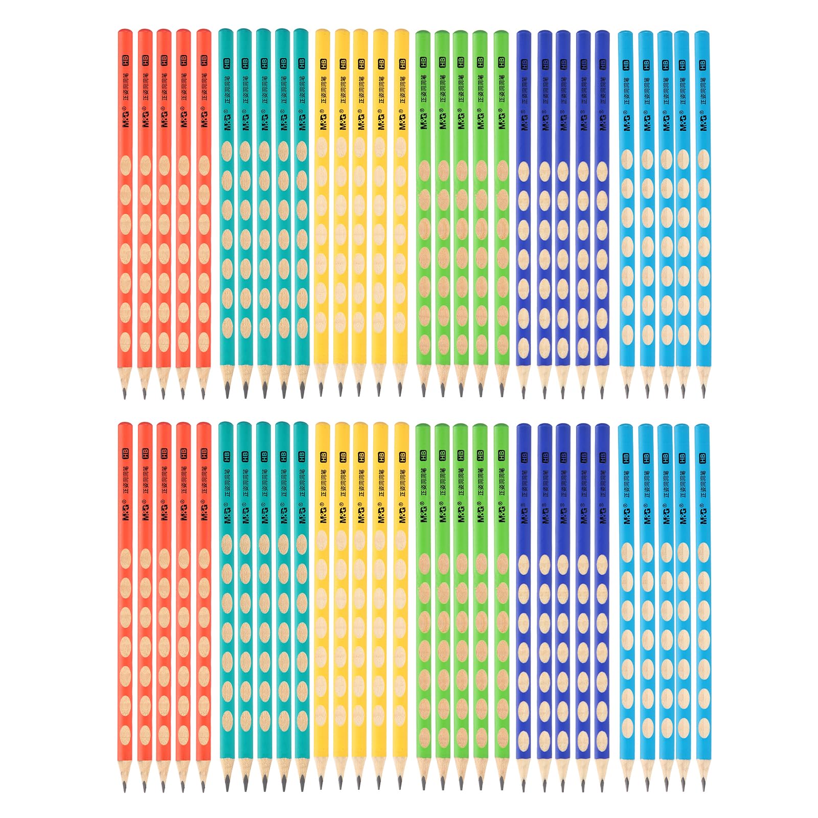 M&G Wooden Hexagonal Pencils, 2 Set HB Pencils Graphite Round Pencils for Classroom Teacher Office Supplies, 6 Colors