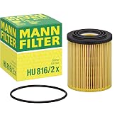 Mann Filter HU 816/2 x Cartridge Oil Filter Replacement Compatible With MINI Cooper (2002-2008), Cooper S (2002-2008)