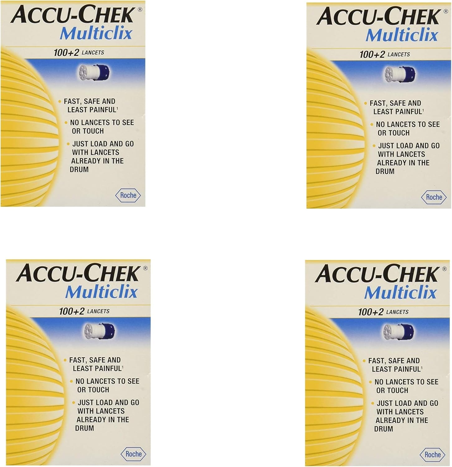 Accu,Chek Multiclix Lancets, 102 Count (4 Pack) Health