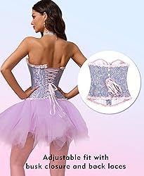 SZIVYSHI Corset Tops for Women, Bustier Shapewear