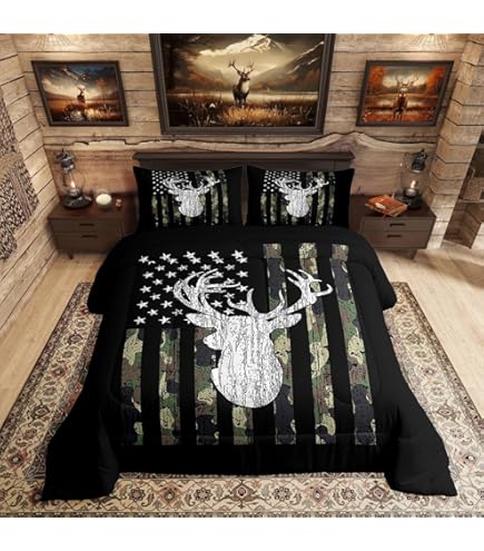 Juego De Cama Realtree Edge De 4 Piezas - Diseño Bosque, Poliéster, Fácil Lavado - Twin