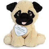 Aurora® Inspirational Precious Moments™ Bella Pug Stuffed Animal - Cherished Memories - Enduring Comfort - Brown 8.5 Inches