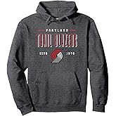 NBA Official Portland Trail Blazers Half Moon Pullover Hoodie