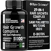 DHT Blocker Hair Growth Pills - Hair Growth Vitamins: Saw Palmetto for Men & Women with Iron, Stinging Nettle - Hair Suppleme