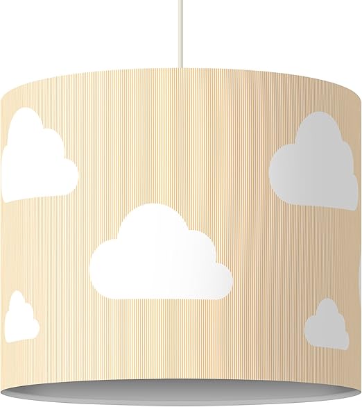 Kinderlampe Wolken Gelb Pendel Lampe Jungen Madchen Gelb Hangeleuchte 34 X 40 Cm Amazon De Kuche Haushalt