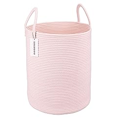 XUANGUO Cotton Rope Laundry Basket Hamper for Girls