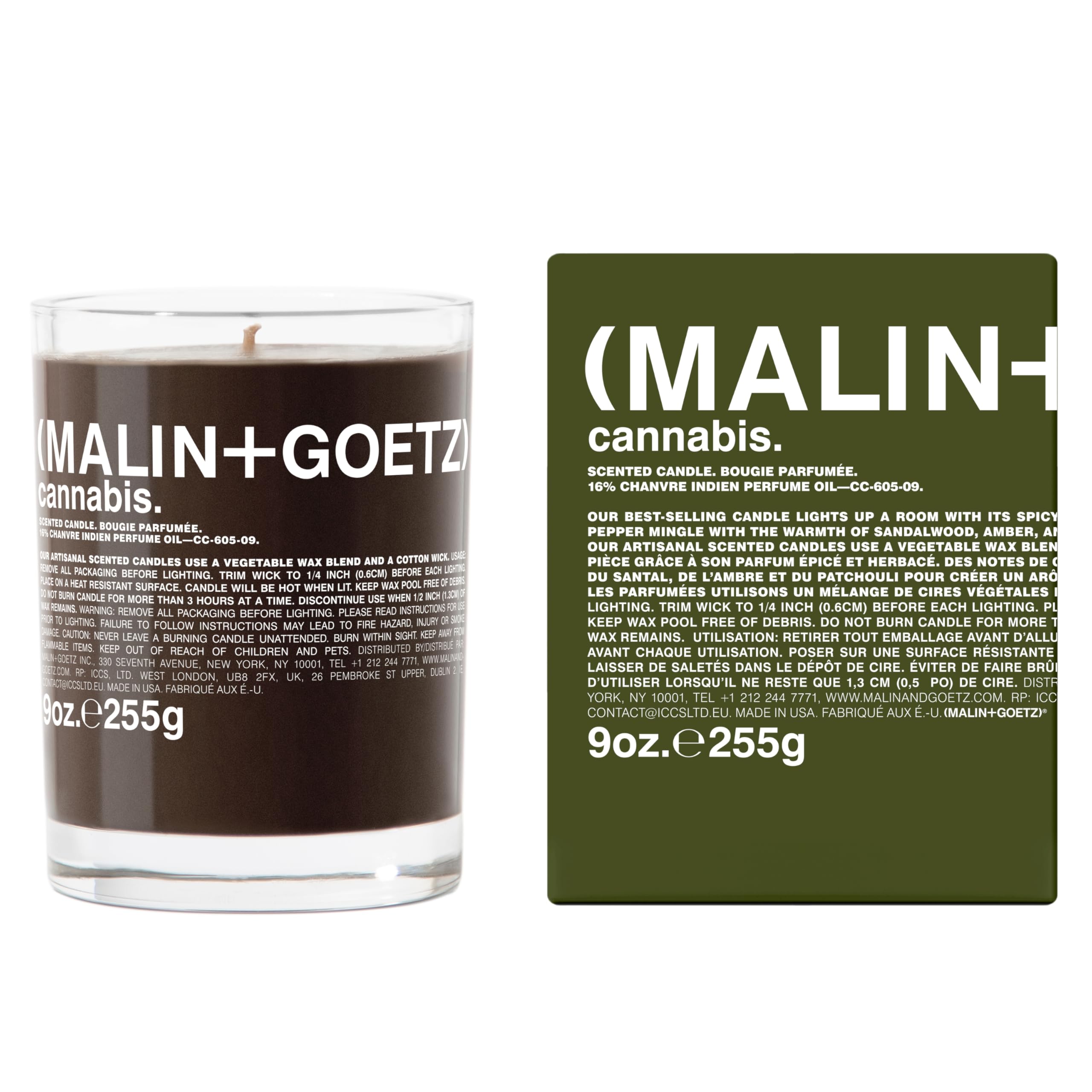 MALIN + GOETZ Cannabis Scented Candle (9oz)