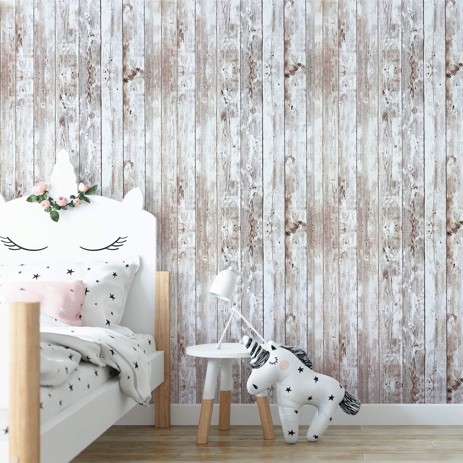 16.4Ft Rustic Wood Wallpaper Wood Plank Wallpaper Self Adhesive