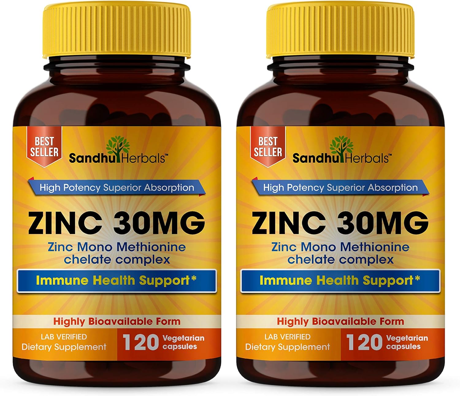 High Potency Zinc 30 mg Zinc Methionine Superior Absorption