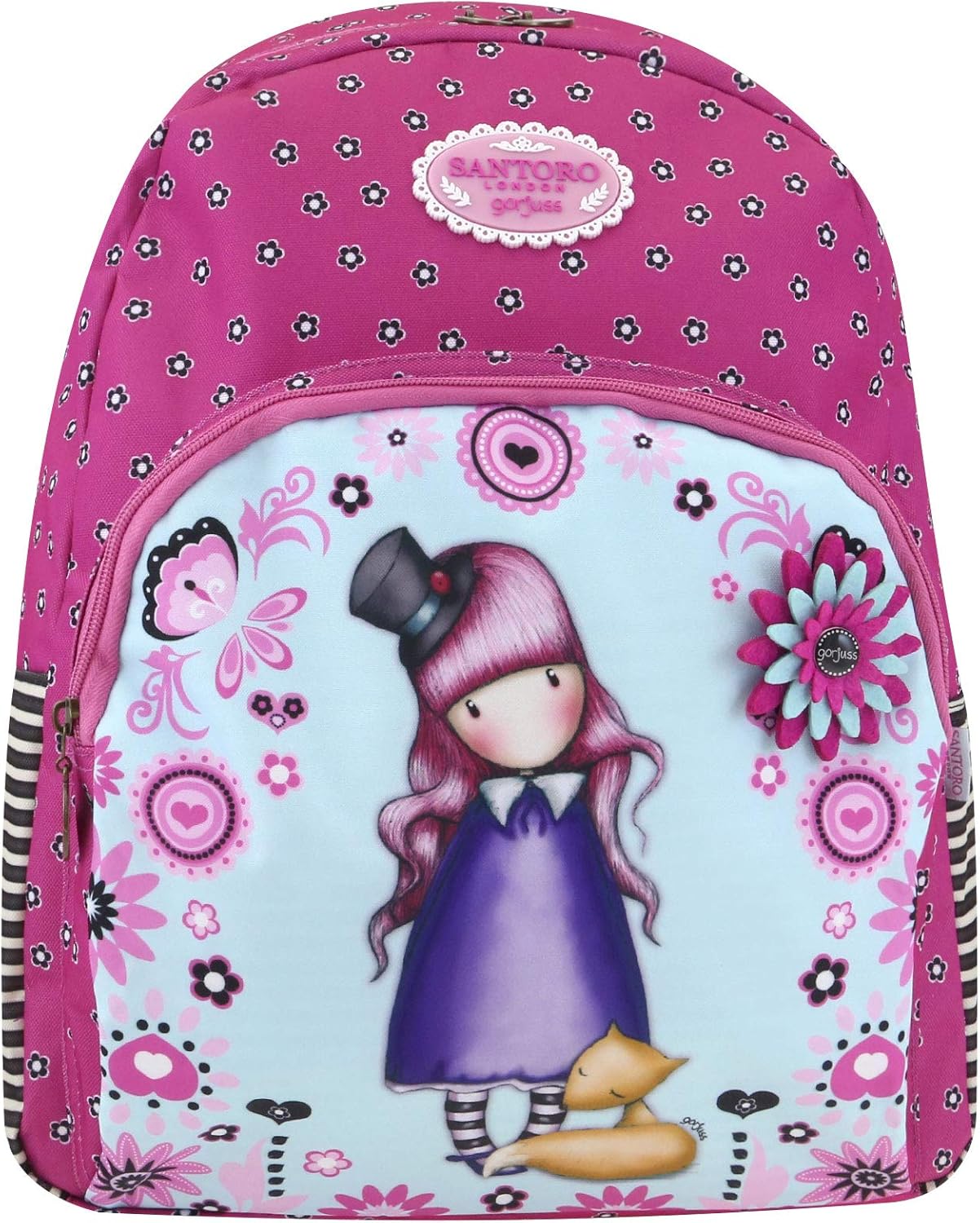 Fiesta Double Zip Rucksack - The Dreamer, Pink
