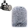 Rode PodMic Pop Filter, Furry Microphone Cover Wind and Noise Reduction, Microphone Covers Foam Compatible with Rode PodMic by SUNMON