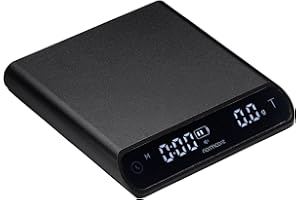 Normcore Pocket Coffee Scale V3, Pour Over Drip Espresso Scale, Barista Scale with Timer, Anodized Aluminum Body with Back-Li