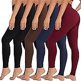 VALANDY High Waisted Leggings for Women Stretch Tummy Control Workout Running Yoga Pants Reg&Plus Size