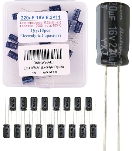 Set of 10, Nichicon 105°C Electrolytic Capacitor 100uF 50V (100
