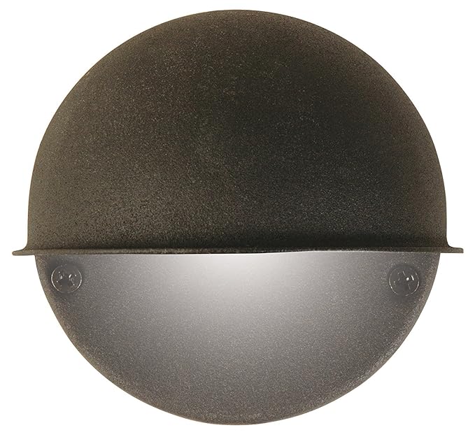 Citra 3W Low Voltage LED Outdoor Exterior Wall Step UP/Down (only up or only Down) Light Round Shape Fixture Lamp Grey Finish Warm White