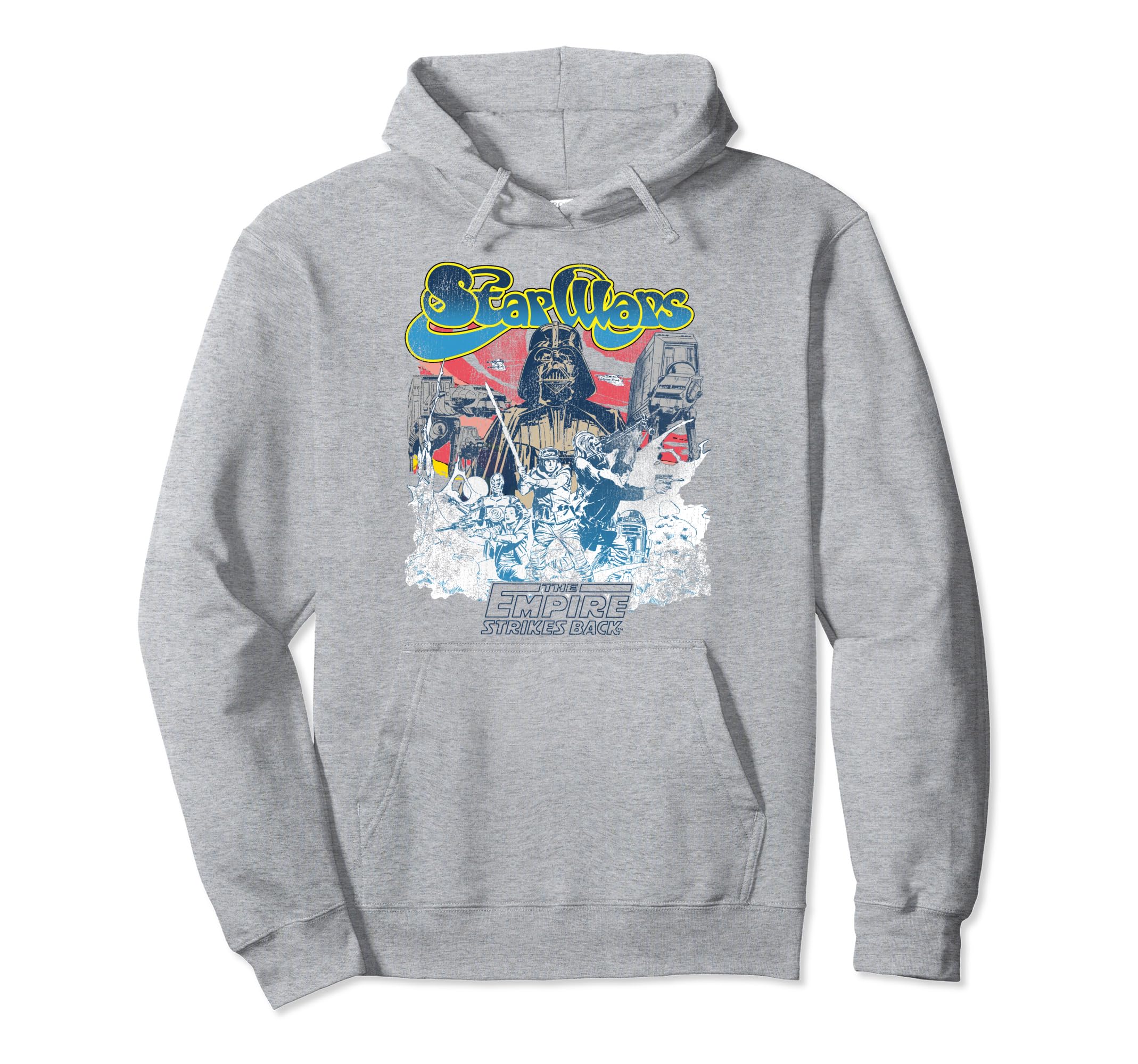 Star Wars Retro 70's Battle Of Hoth Vader and Rebels Pullover Hoodie