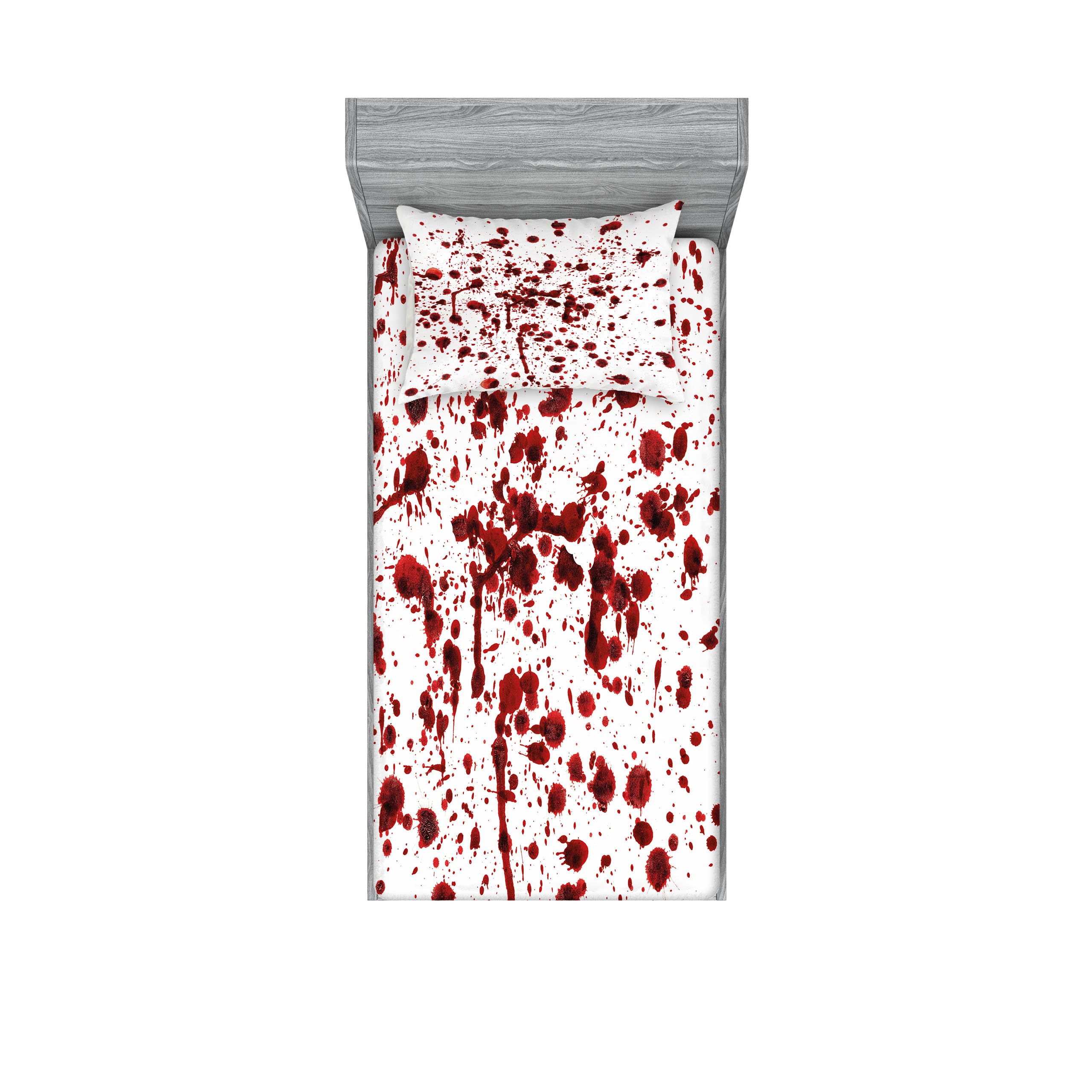 Ambesonne Horror Lover Fitted Sheet & Pillow Sham