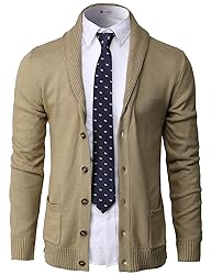 H2H Mens Casual Slim Fit Soft Acrylic Solid