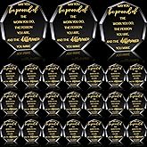 Huquary 24 Pcs Employee Appreciation Awards for Coworker Acrylic Thank You Gifts Trophy Be Proud of The Work You Do Prizes for Colleague Retirement Farewell Motivational Gift (Irregular Style)