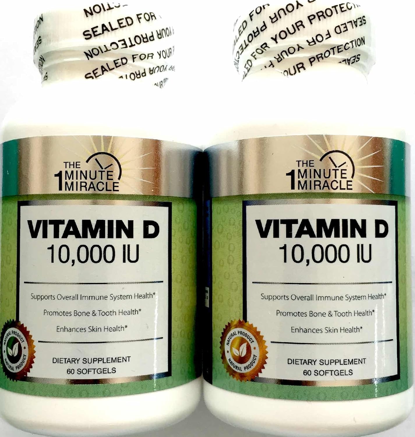 VITAMIN D 10, 000 IU 2 Bottles Health & Personal Care
