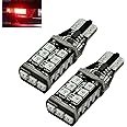 2X T10 921 912 Red LED 3RD Brake High Mount Stop Light Bulbs 60W High Power 3535 Chip
