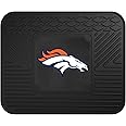 FANMATS 9991 Denver Broncos Back Row Utility Car Mat - 1 Piece - 14in. x 17in., All Weather Protection, Universal Fit, Molded Team Logo