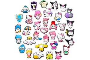 Hedbitoyo 35 50Pcs Shoe Charms for Clog Sandals Bubble Slides, Shoes Decoration for Kid Girls