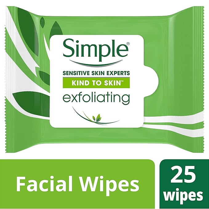 Simple Exfoliating Wipes, 25 Count Amazon.in Health & Personal Care