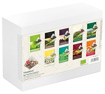 Bio Tee-Set Superior mit 45 Triangle Sachets - Tee Geschenkset/Tee Probierset, 117,5 g