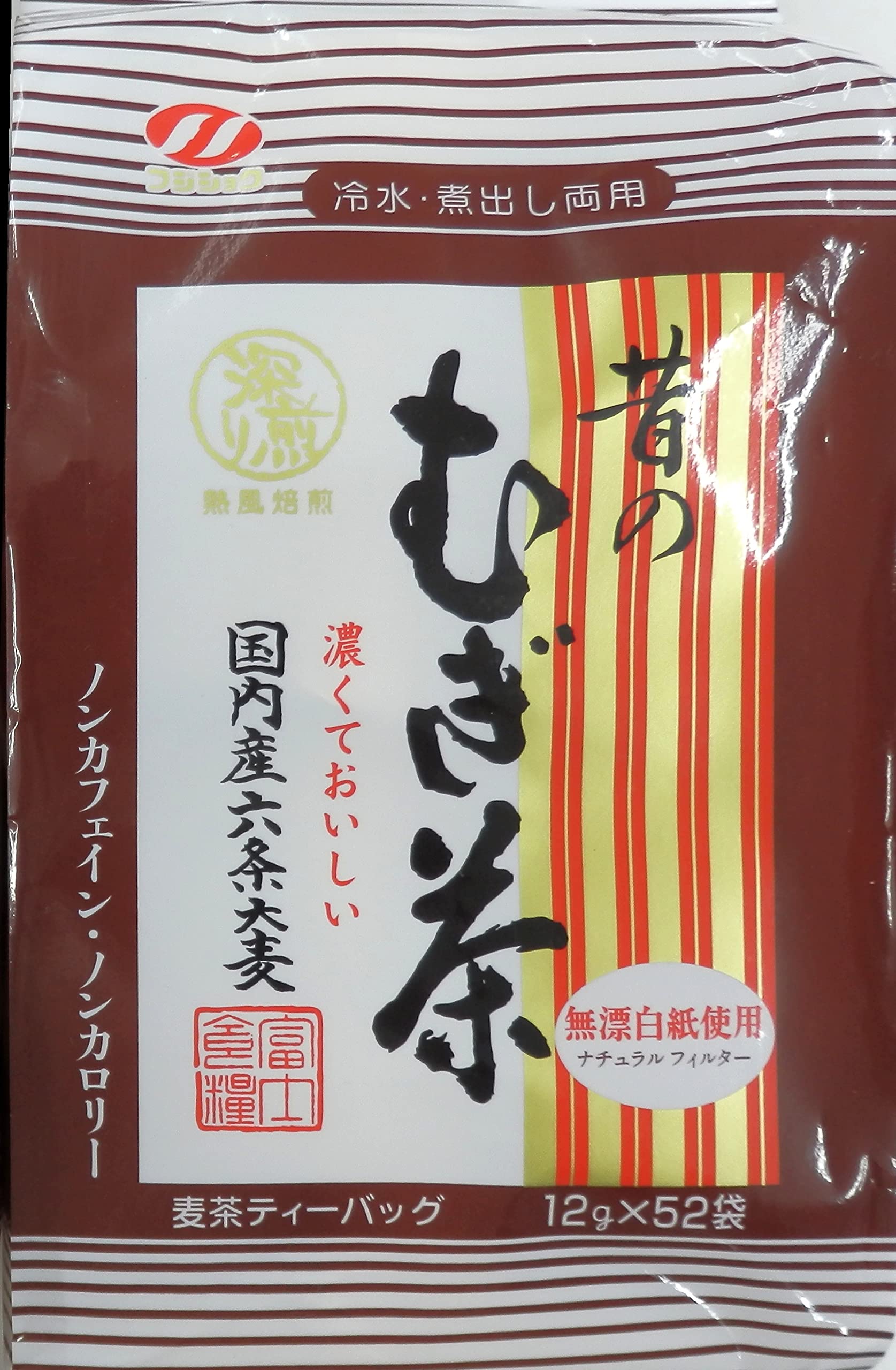 富士食糧 昔のむぎ茶 12g x52Pの商品画像