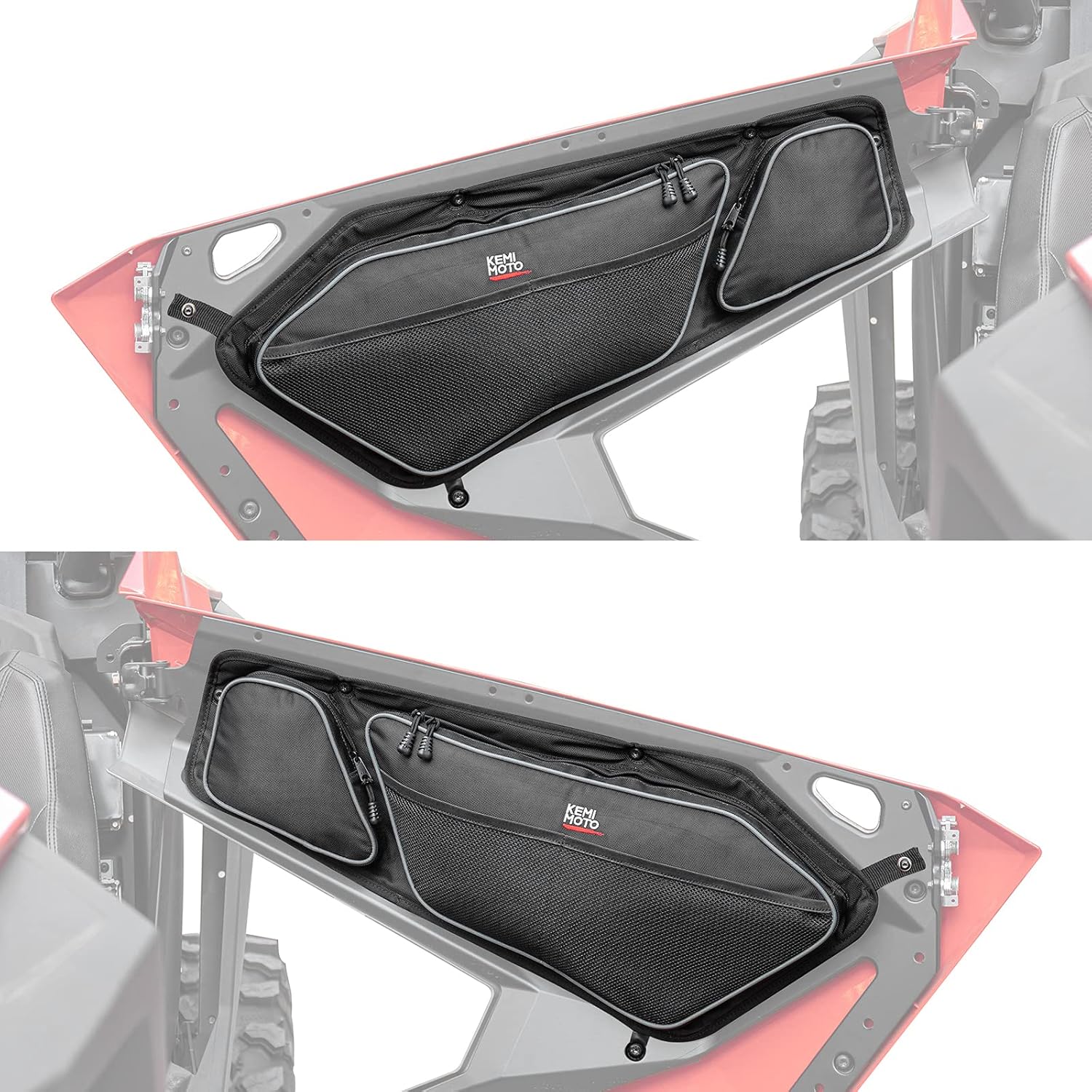 Kemimoto PRO XP Door Bags, RZR Front Storage Bags PVC Water Resistant Compatible With 2020 2021 2022 RZR PRO XP Black: Automotive